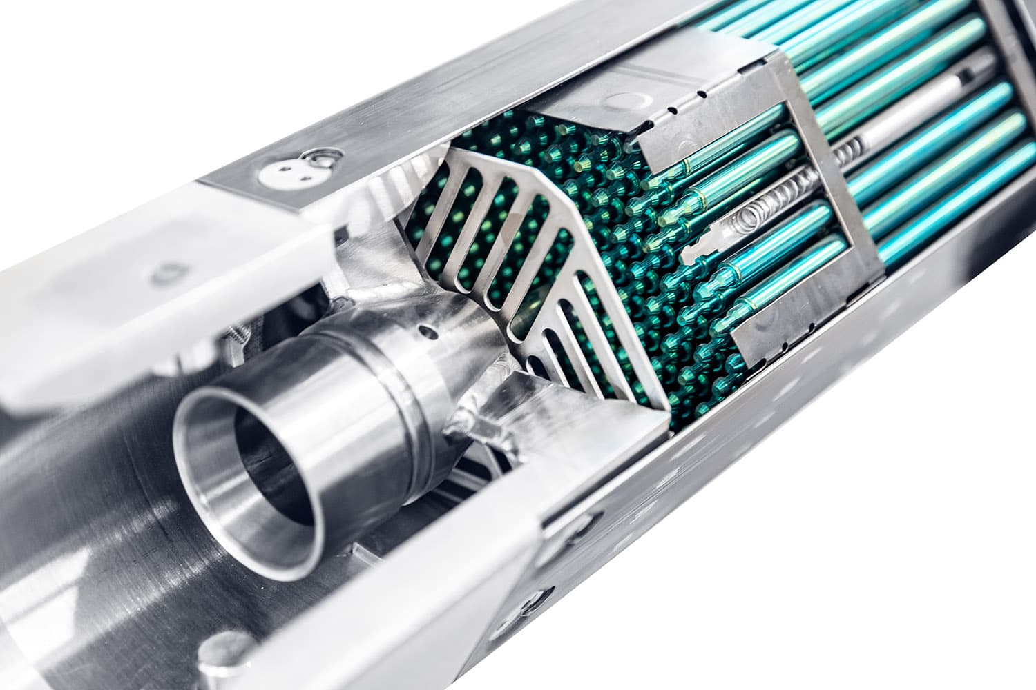 Cutaway view of a Uranium fuel rod.